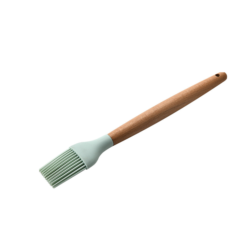 Eco-Friendly Silicone Kitchenware with Wooden Handle