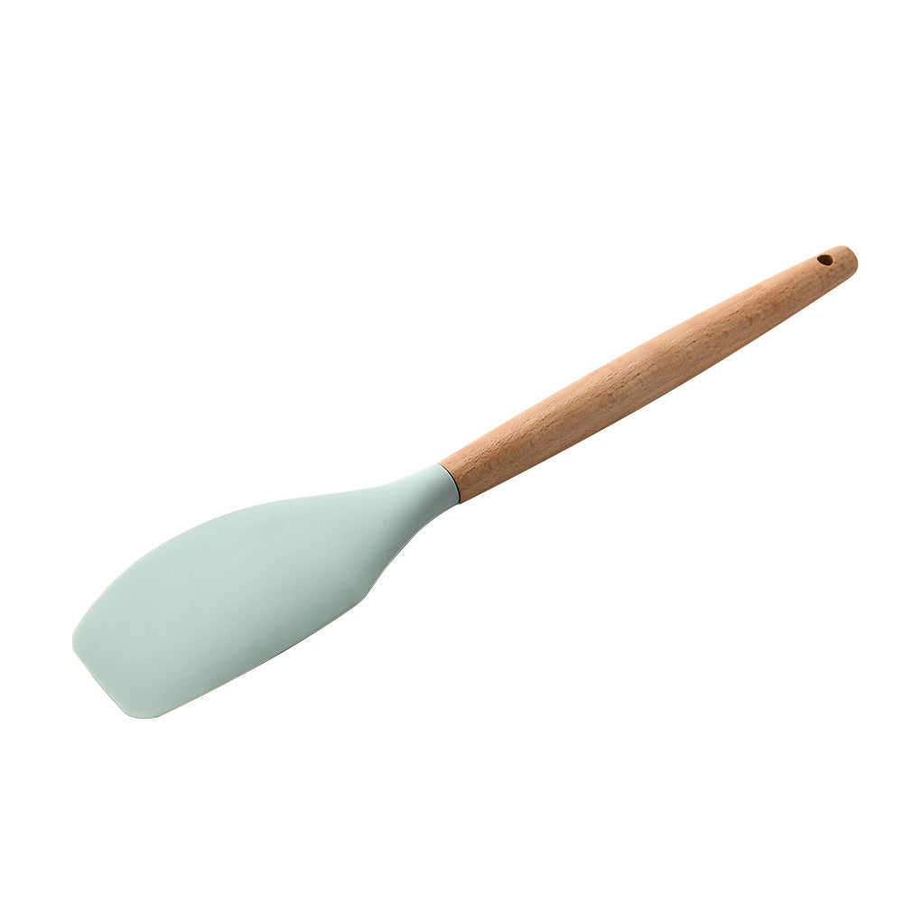 Eco-Friendly Silicone Kitchenware with Wooden Handle