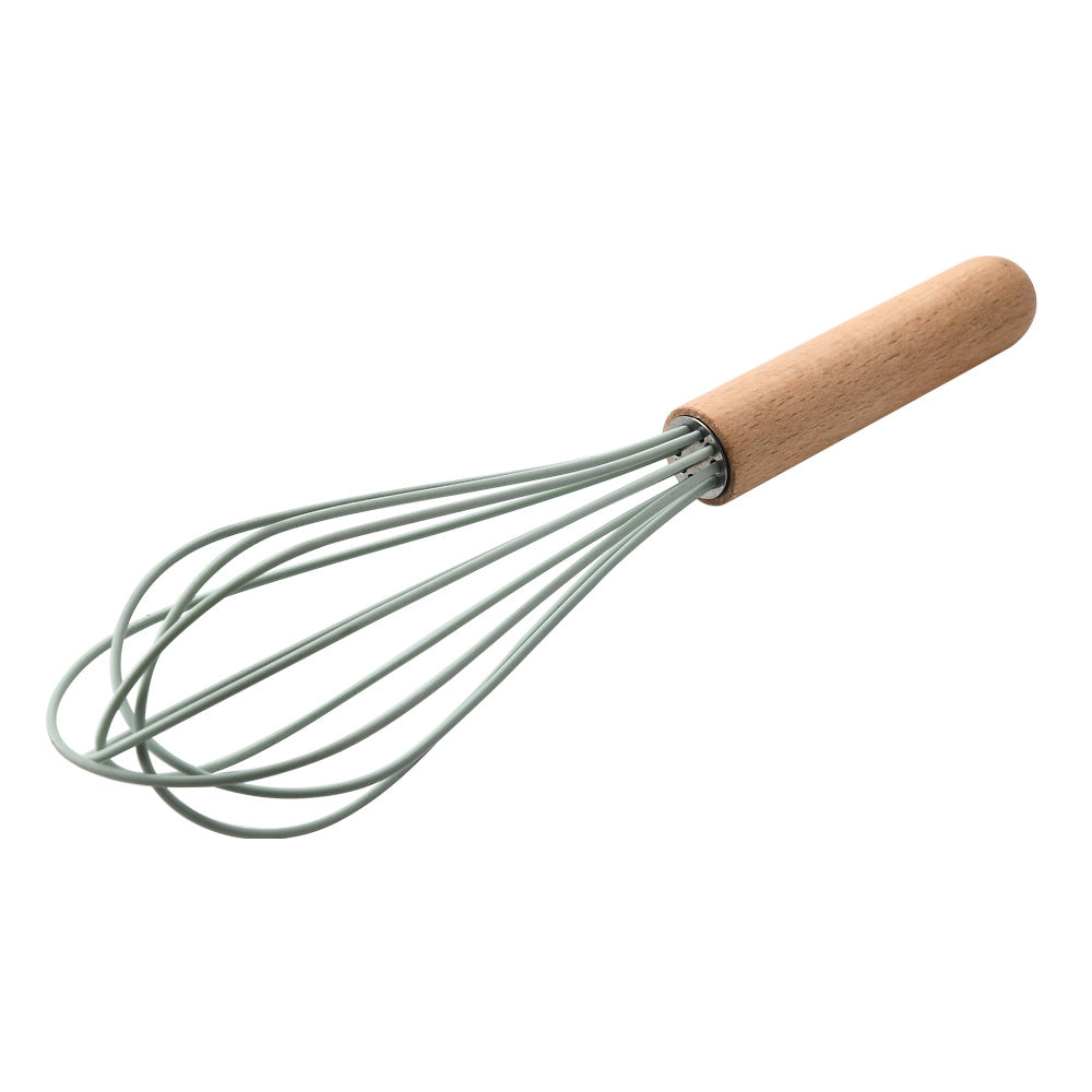 Eco-Friendly Silicone Kitchenware with Wooden Handle
