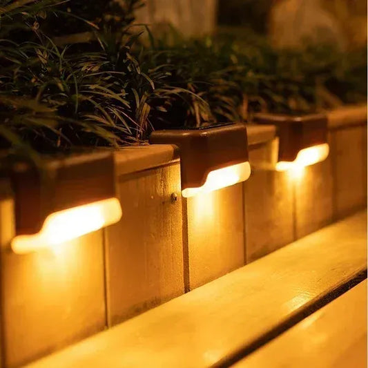 LED Solar Lamp Path Staircase Outdoor Waterproof Wall Light