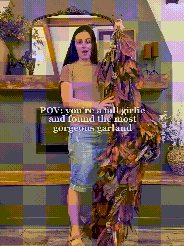 Brown Magnolia Leaf Garland