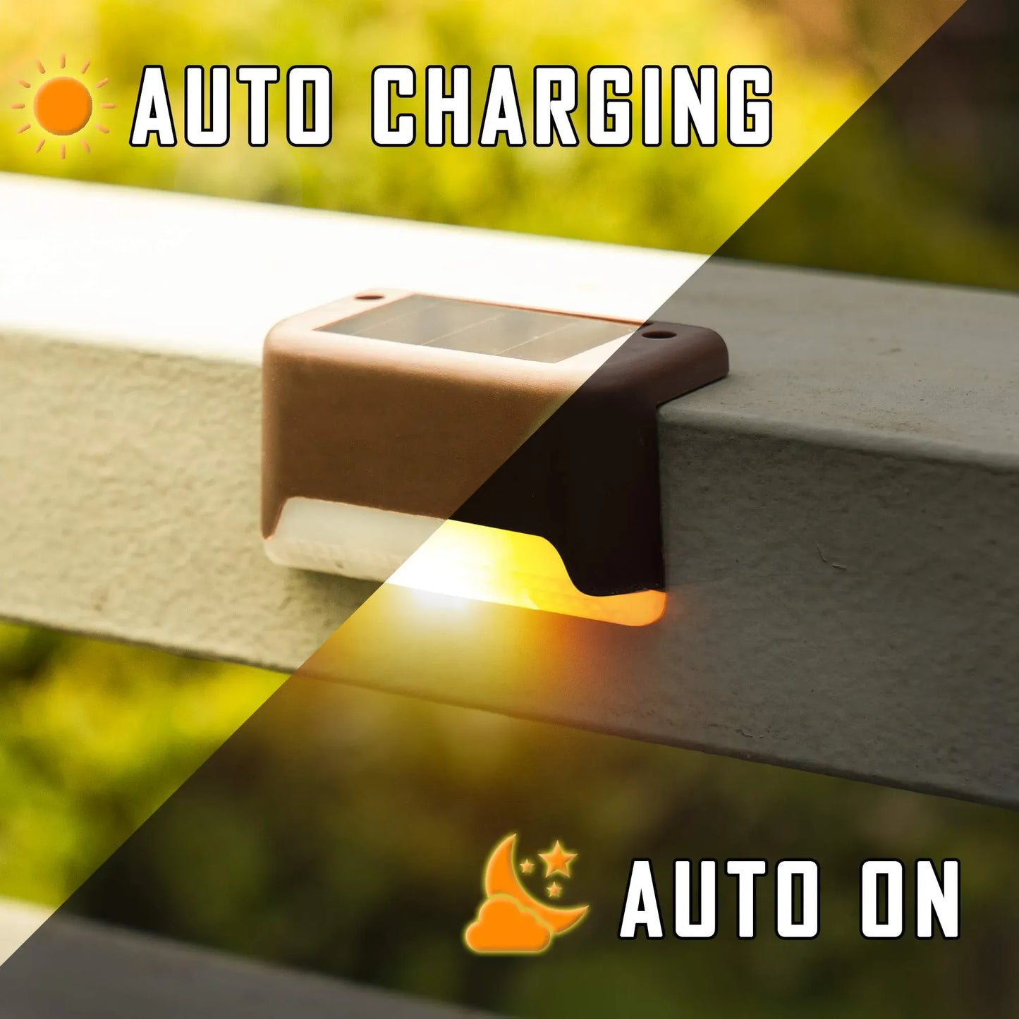 LED Solar Lamp Path Staircase Outdoor Waterproof Wall Light