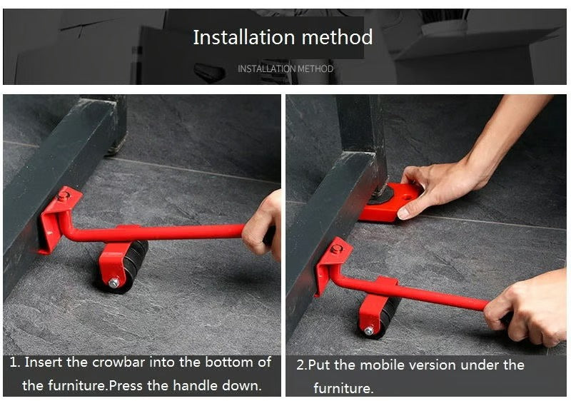 Furniture lift mover tool set