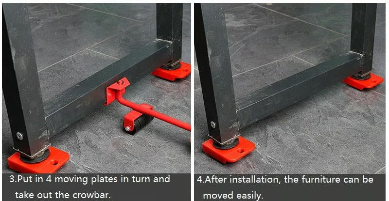 Furniture lift mover tool set