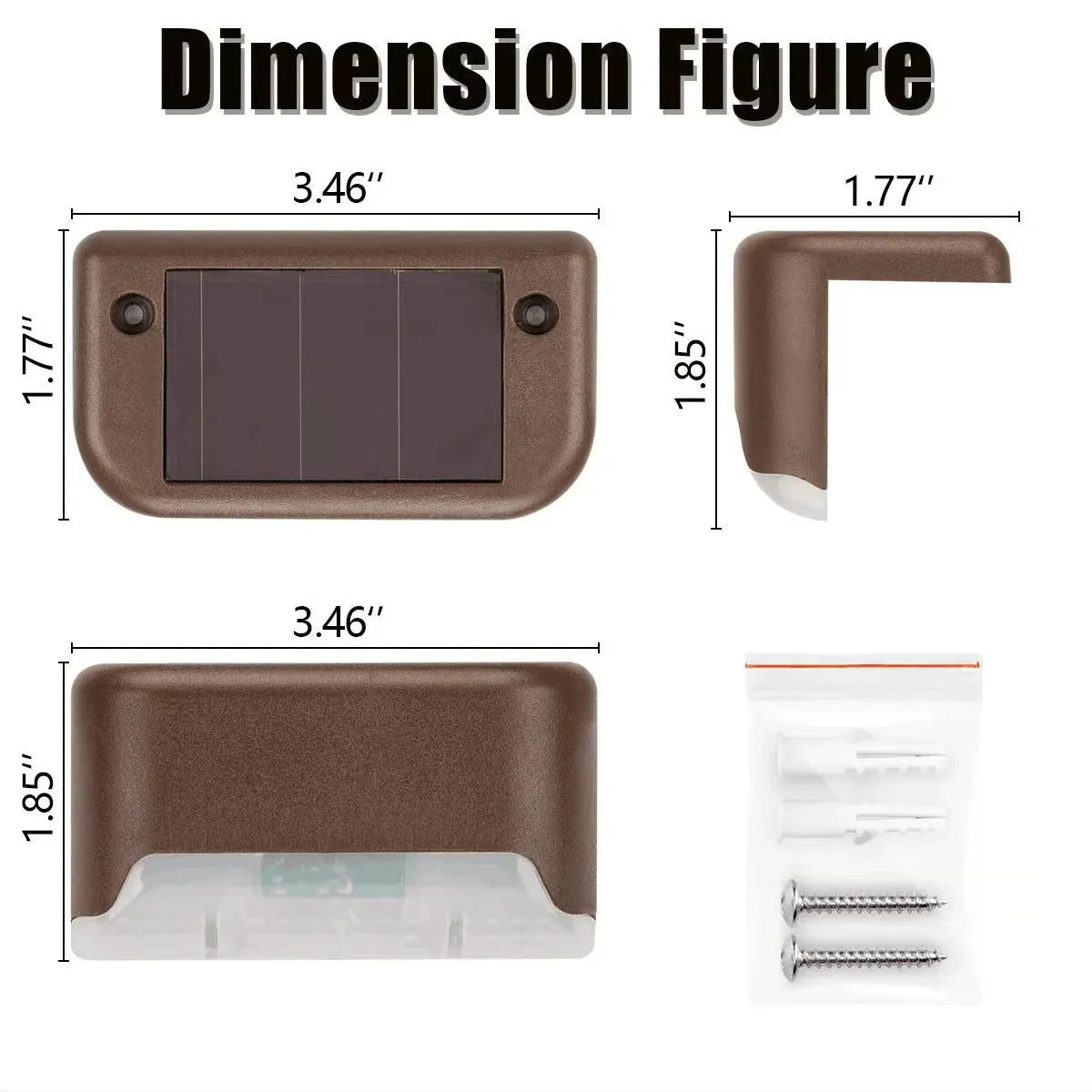 LED Solar Lamp Path Staircase Outdoor Waterproof Wall Light