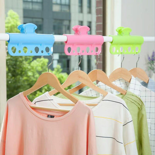 Porous clamp rod type windbreaker clip