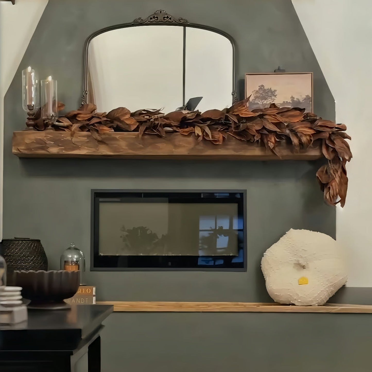 Brown Magnolia Leaf Garland